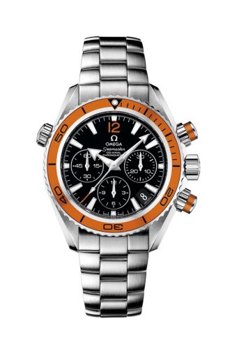 Omega Seamaster Planet Ocean 600M Co-Axial 37.5 Chronograph Stainless Steel / Orange / Bracelet